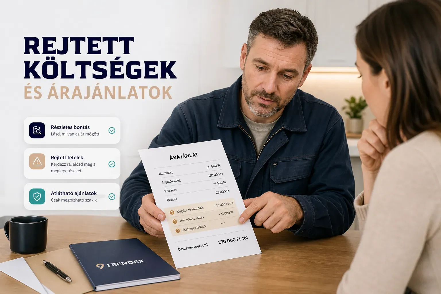 10 kérdés szaki előtt: lista rejtett költségek elkerüléséhez árajánlat kérésekor